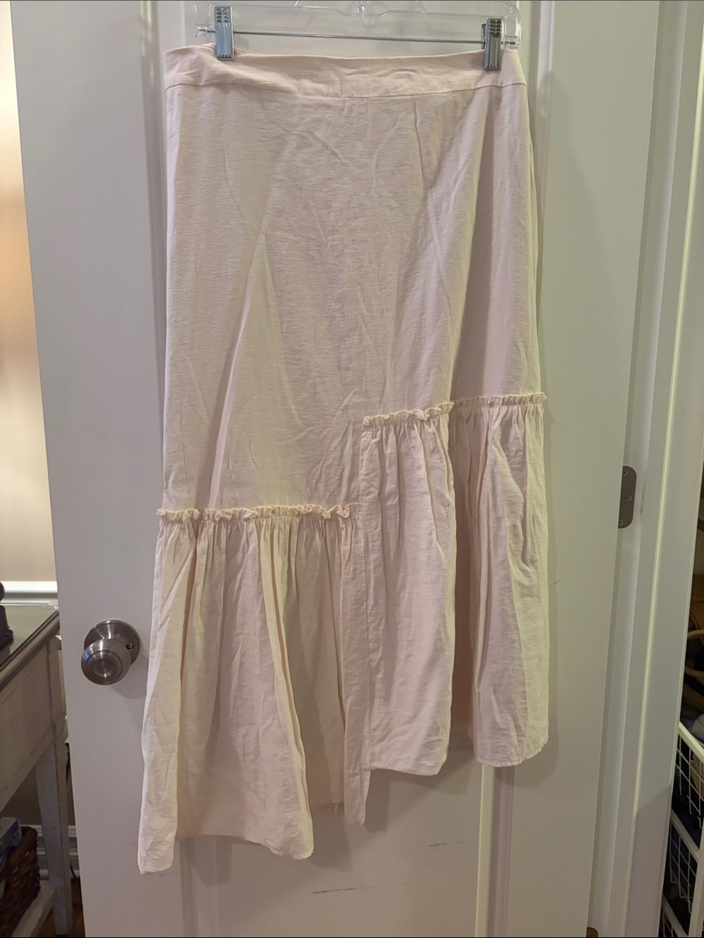 Light Cream Tiered Maxi Skirt - Elegant Everyday Style